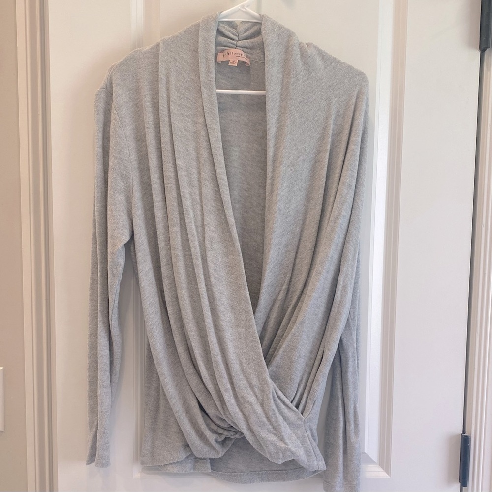 Gray grey sweater. Size M. Worn once. Great condition and ultra soft!